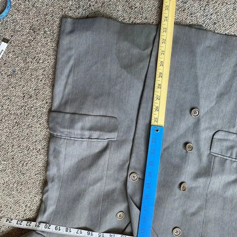 Amando’s Mario Zegna Bianchi Made In Italy Men’s Suit Blazer Jacket 42 Pocket - Picture 2 of 9
